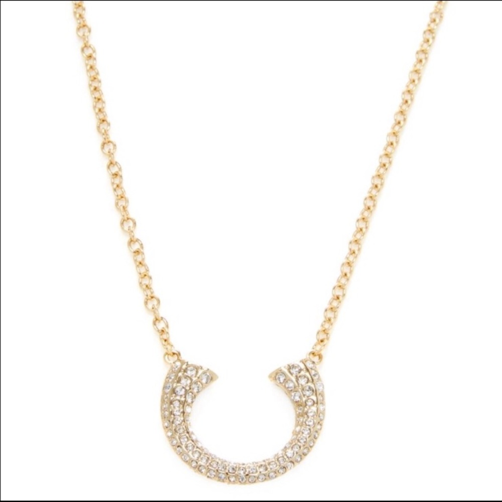 Rebecca Minkoff Rhinestone Horseshoe Pendant
